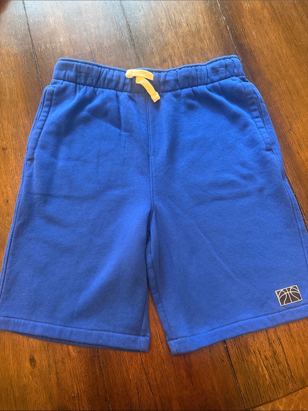 Old Navy Royal Blue Kids Athletic Shorts with Yellow Drawstring